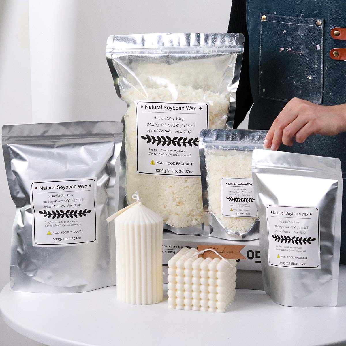 Flocons de cire de soja nature - Soy Wax Flake avis et prix